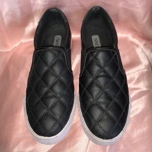 Nine West Quilted Leather Sneakers